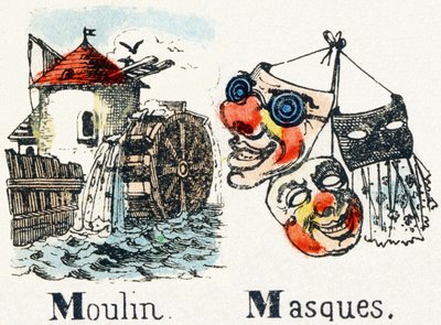 M - Moulin Masques - Alphabet - Children
