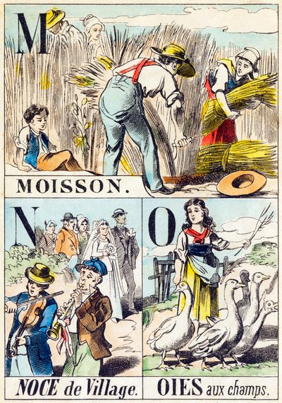 M N O: Harvest, Village Wedding, Geese in the Fields - 