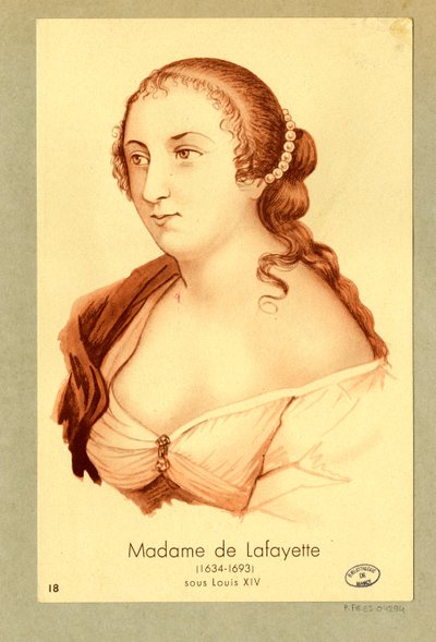 Madame de Lafayette by Unbekannter Künstler