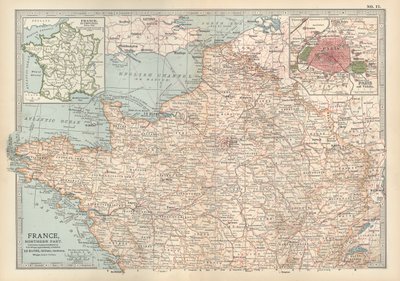 Map of France, c.1900 by Unbekannter Künstler