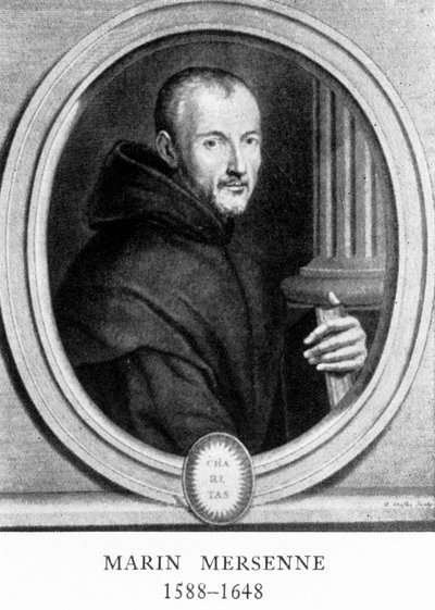Marin Mersenne, French mathematician and scientist, early 17th century by Unbekannt