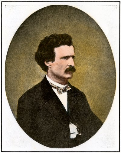 Mark Twain (1835-1910) while a reporter on Virginia City, Nevada: Territorial Enterprise by Unbekannter Künstler