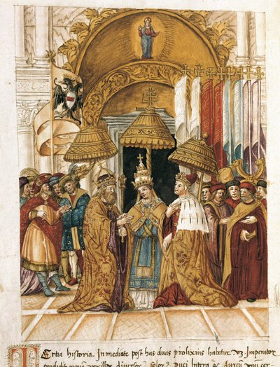 Meeting Between Frederic Barberossa and Pope Alexander III at the Doge