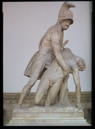 Menelaus supporting the body of Patroclus, Roman copy of a Greek original by Unbekannt