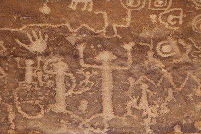 Mesa Verde, American Petroglyphs Anasazi or Pueblo ancestral people by William M. Timlin