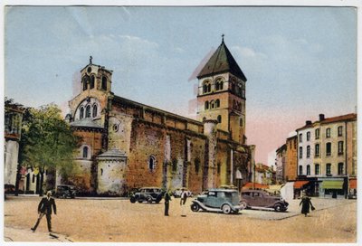 Saint Gaudens: Exterior View of the Collegial Church of Saint Peter and Saint Gaudens by William M. Timlin