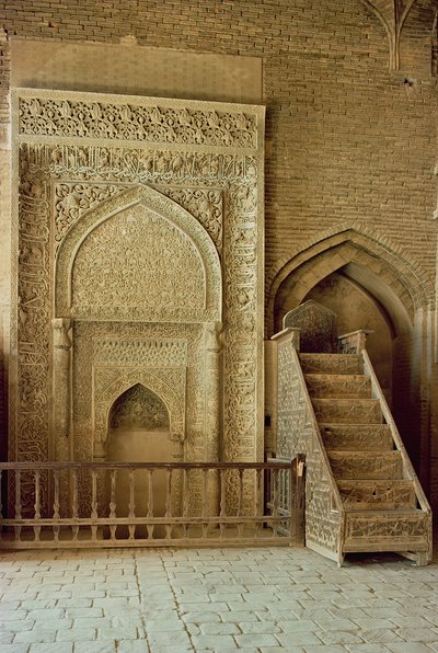 Mihrab and Minbar in the Sultan Uljaitu Room by Unbekannt