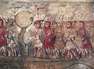 Military Assembly Presided by King James I of Aragon by Unbekannter Künstler