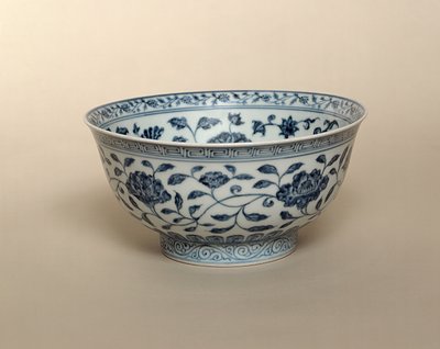 Ming Blue and White Bowl by Unbekannt