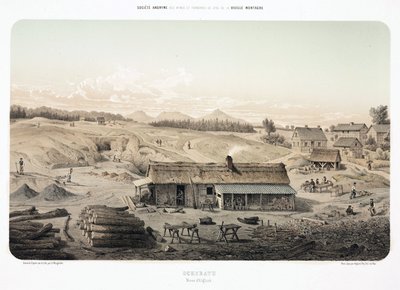 Mining, Metal Ores, Open Cast Zinc Mine at Altglück, Uckerath, Germany by Unbekannt