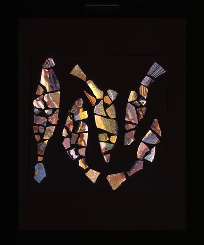Mosaic fish tile fragments by Unbekannt