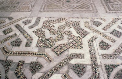 Mosaic flooring in Monreale Cathedral, Sicily by Unbekannt