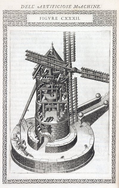 Wheat Mill, Section Showing Functioning by Unbekannt