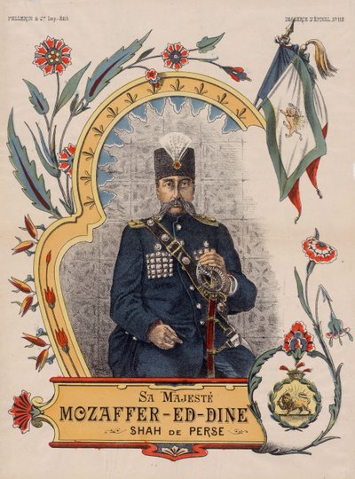 Mozaffar ad-Din Shah Qajar by Unbekannt