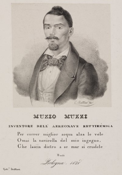 Muzio Muzzi, Italian balloonist by Unbekannt