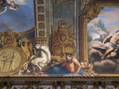 Mythological figures. Painted decor by Francois Perrier (1594-1649) by Unbekannt