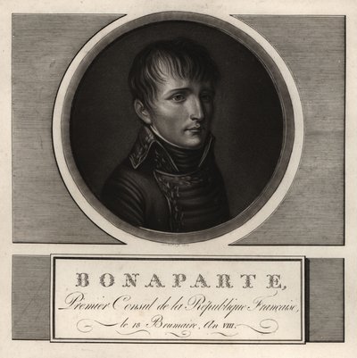 Napoleon Bonaparte, First Consul of the French Republic, An VIII by Unbekannt