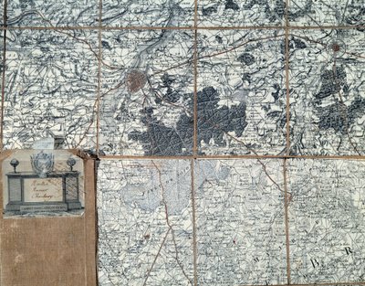 Map of Staff of Napoleon I by Unbekannt