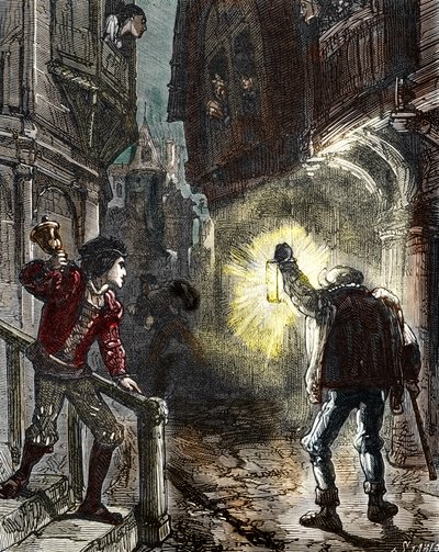 Night watchmen watch the streets of Paris in the Middle Ages and Renaissance by Alec Hunter