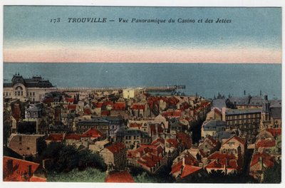 Trouville: Panoramic View of the Casino and the Jetties by William M. Timlin