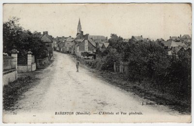 Normandy, Manche: view of the city of Barenton - Postcard dated 1910 by Unbekannt