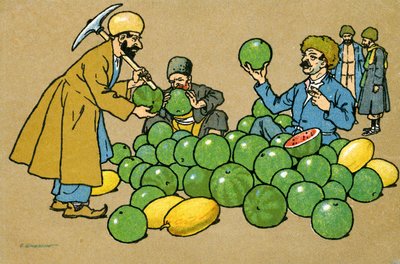 Old Tiflis: Watermelon Seller by Unbekannter Künstler
