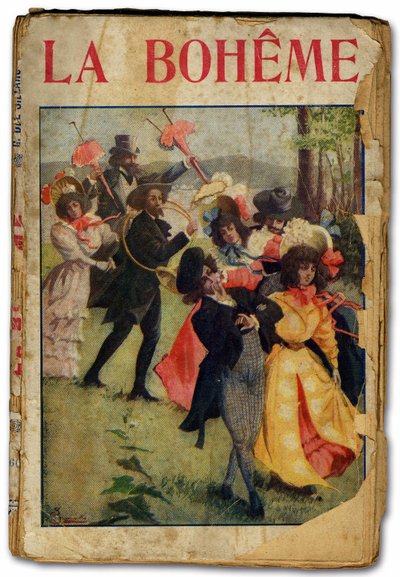 Opera libretto of La Boheme by Giacomo Puccini. 1896 by Unbekannter Künstler