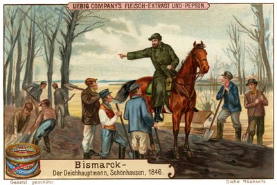 Otto von Bismarck as dike master in 1846 by Unbekannter Künstler
