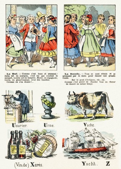 Page 8 - The Costume Ball, The Round - Child Entertainment Alphabet c.1890 by Unbekannt