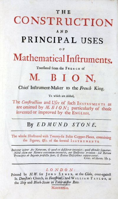 Title Page from Nicolas Bion