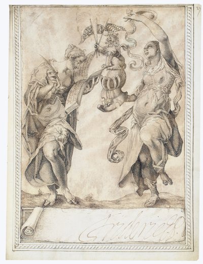 Page from the Album Amicorum of Philipp Hainhofer by Unbekannt