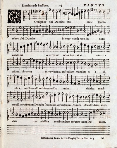 Page of Musical Score of Cantium Canticorum Salomonis by Penderecki by Unbekannter Künstler