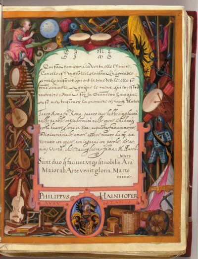 Pages from the Album Amicorum of Philipp Hainhofer, 1596-1633 by Unbekannt