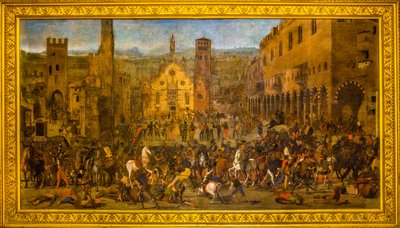 Painting of Mantua glorifying the victorious struggles of the Gonzaga family by Unbekannter Künstler