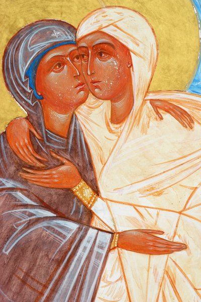 Painting of the Visitation by Unbekannt
