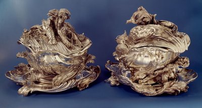 Pair of Soup Tureens Made for the Duchess of Kingston by Juste Aurele Meissonier by Unbekannt
