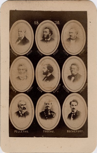 Paris Commune (1871): portrait of French politicians of the Socialist Party by Unbekannt
