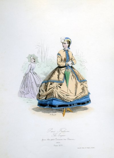 Paris Fashions at the time of the Second Empire by Unbekannter Künstler