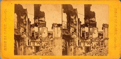 Paris Siege (1871): View of the City During the Siege by the Prussians (20/09/1870 - 28/01/1871) (Photograph by Q.V.) by Unbekannt
