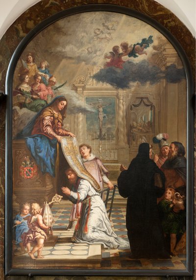 Parish Church. Interior. Our Lady Giving a Chasuble to Saint Ildefonsus by Unbekannter Künstler