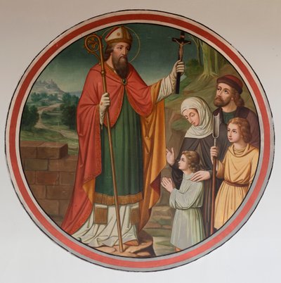 Parish Church (Sint-Denijs-Boekel, Parochiekerk Sint-Denijs). South Aisle. A Wall Painting. by Unbekannter Künstler