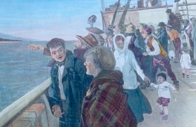 Passengers on the Deck of a Steam Vessel by Unbekannter Künstler