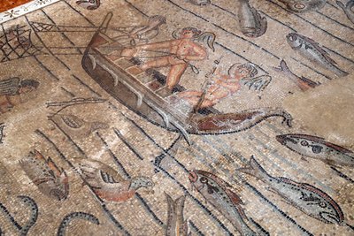 Patriarchal Basilica of Aquileia. Mosaic Floor with Christian Symbolism, 4th Century. Italy. by Alec Hunter