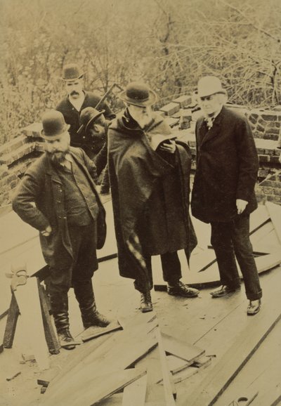 Philip Webb During the Construction of the Red House, Built for William Morris by Unbekannt