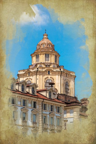 Piazza Castello: church of San Lorenzo, Turin, Piedmont, Italy by Unbekannt