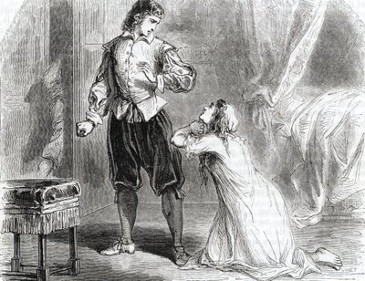Poison Affair: The Marquise de Brinvilliers Reunited with Her Lover the Tutor Briancourt by Unbekannter Künstler