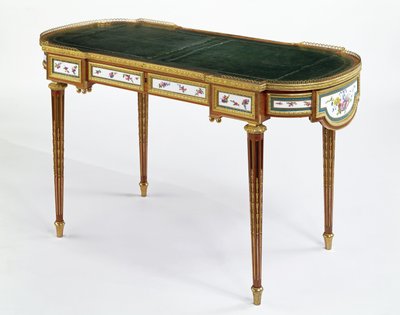 Porcelain Mounted Desk Dated 1778 Made for the Russian Empress Maria Feodorovna by Martin Carlin by Unbekannt