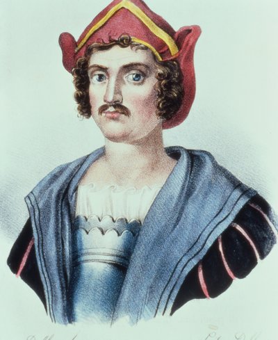 Portrait of Christopher Columbus (1441-1506) by Dolfino by Unbekannter Künstler