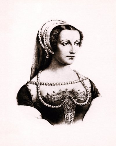 Portrait of Claude de France Queen of France, engraving by Unbekannter Künstler