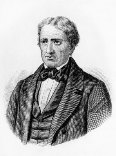 Portrait of Giovanni Berchet (1783-1851), Italian Romantic poet, writer, and patriot, engraving by William M. Timlin